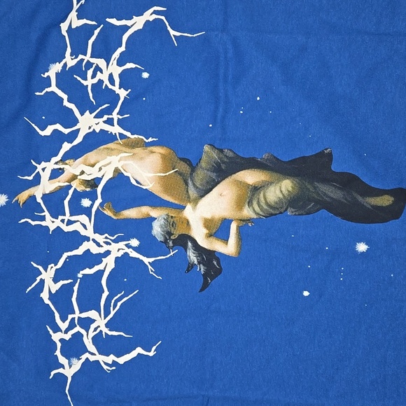 Revenge Men's Lightning Angel T-Shirt Blue Size M NWT - Picture 6 of 12